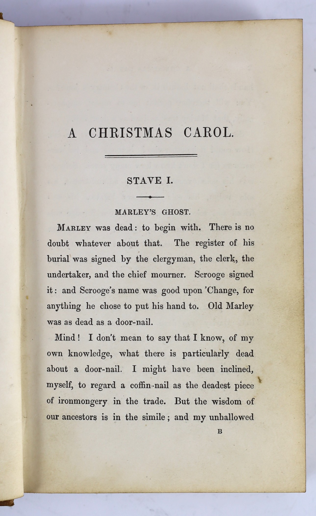 Dickens, Charles - A Christmas Carol, in Prose, Being a Ghost Story of Christmas, 1st edition, 1st issue, Chapman & Hall, 1843